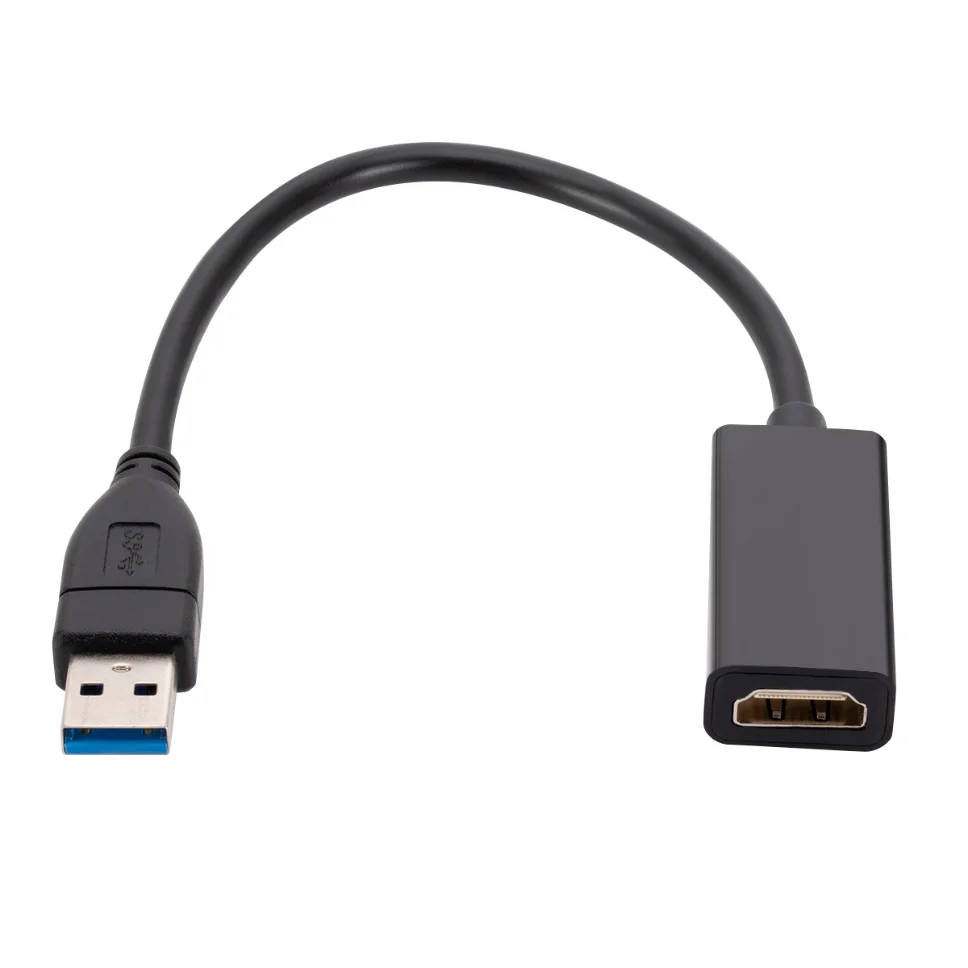 USB 3.0 para HDMI-Compatível Conversor 1080P USB Macho para HDMI Feminino Cabo Adaptador de Placa Gráfica Externa para PC Portátil HDTV