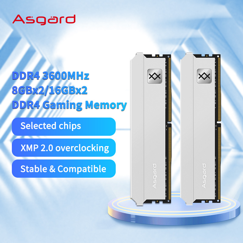 Asgard memoria ram RAM ddr4 8GB 16GB 8GBx2 3600MHz dual-channel DIMM desktop memory ram