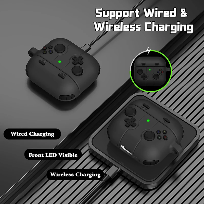 Cute Cartoon Gamepad Silicone Shockproof Headphone Protection Case