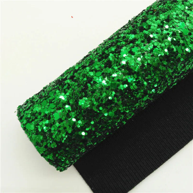 Chunky Glitter Leather with Felt Backing Glitter Leather Sheet For Bow Earrings leather fabric glitter fabric