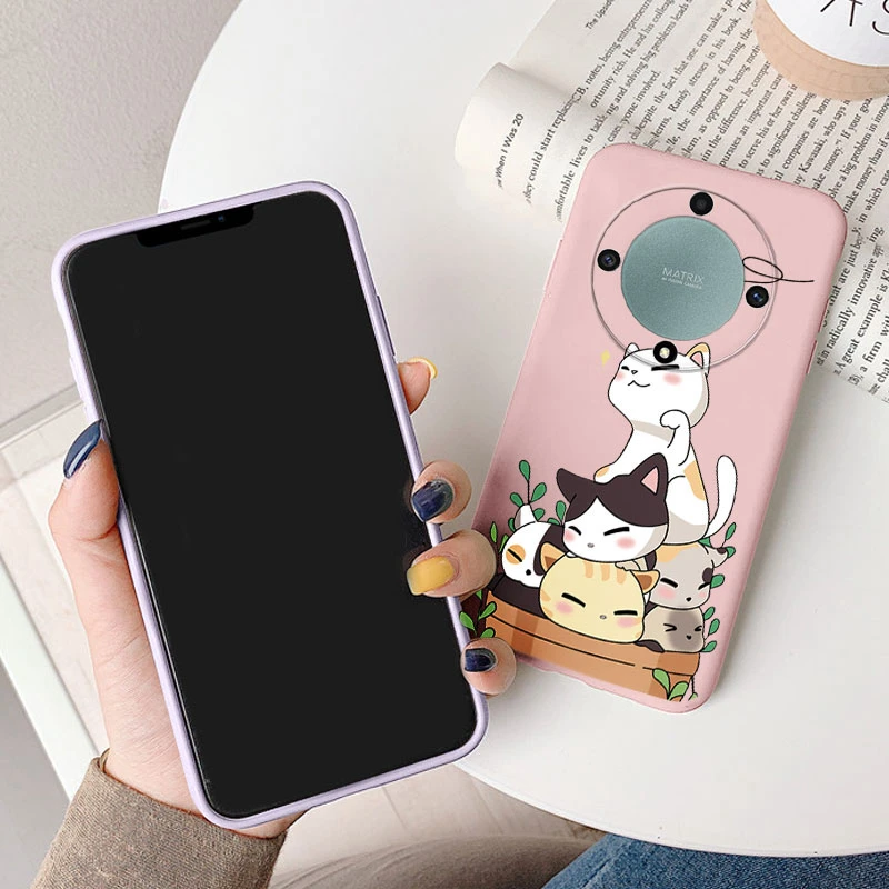 Charming Love Heart Daisy Flowers Silicone Soft Cute Cartoon Phone Case