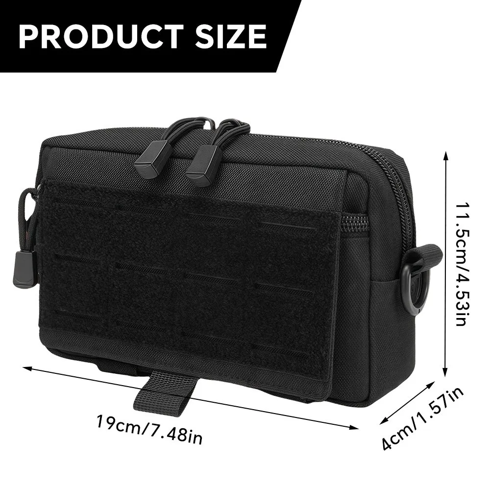 Nuova Borsa Utilità EDC di Emergenza, Marsupio Funzionale da Esterno con Tasche Zip, Borsa a Tracolla per Attrezzi Sportivi - immagine 6