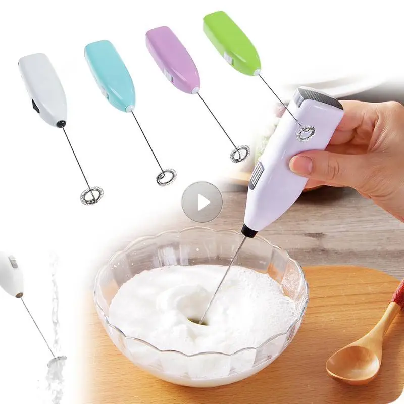Electric Handheld Milk Frother & Egg Whisk - Mini Mixer For Coffee, Cooking, Home Kitchen - View #3