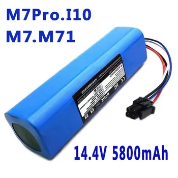 100%.New.14.4V. 6800mAh. High capacity battery Suitable for Midea sweeper M7. M71. M7Pro. Vacuum cleaner. i10. 1