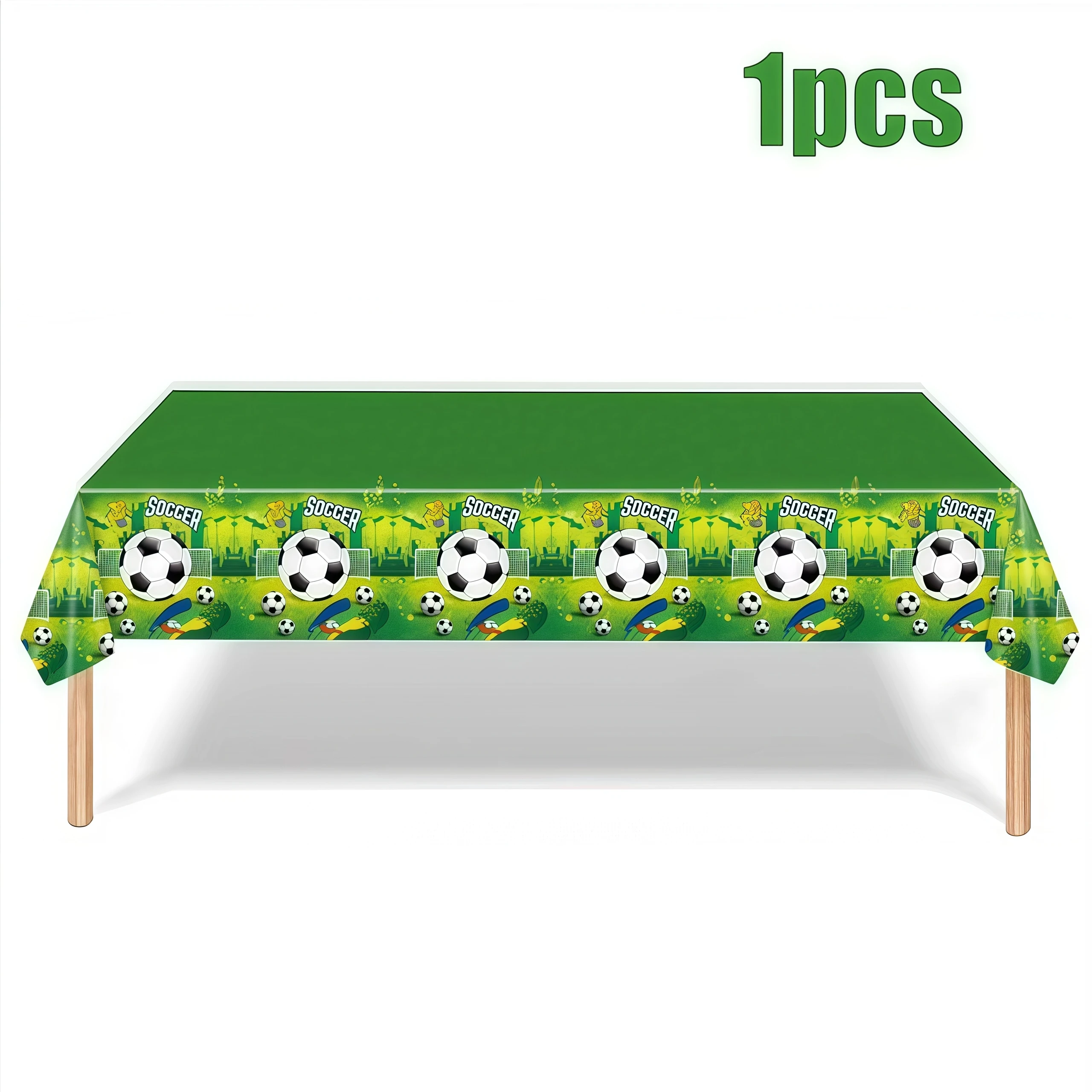 Football Party Tablecloth Decoration Rectangular Table Cover Kids Boys Birthday