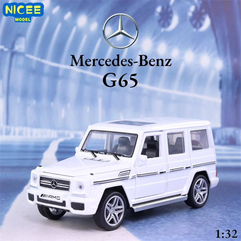 

1:32 Mercedes-Benz G65 off-road car Simulation Diecast Metal Alloy Model car Sound Light Pull Back Collection Kids Toy Gifts A76