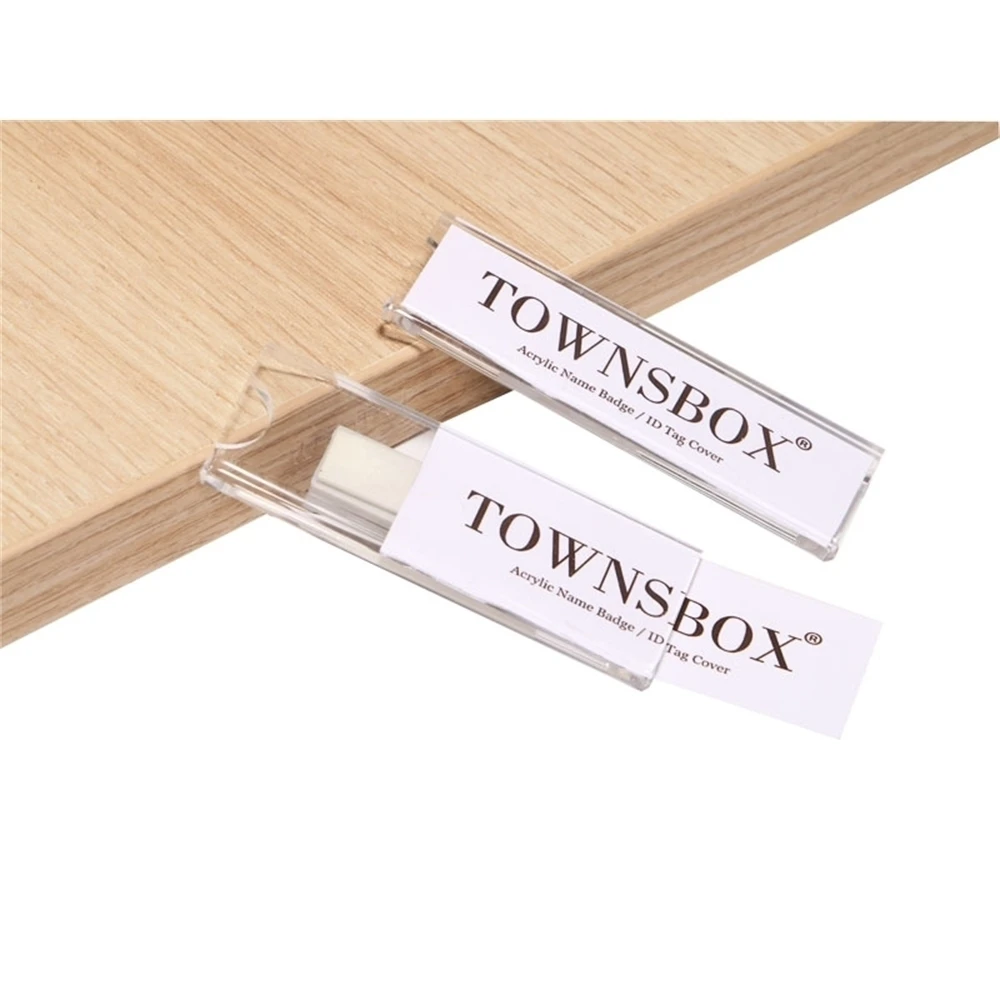 Id Tag Holder Acrylic Card Magnet Badge Fasteners,id tag holder