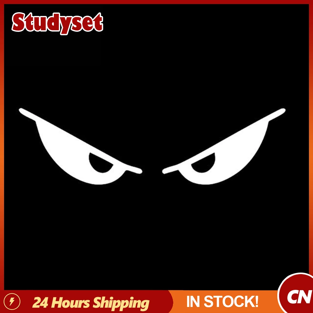 Reflective Car Sticker Motorcycle Helmet Evil Eyes Shape Body Sticker Personalized Decoration Sticker Car Accessories Drop Ship for zontes 310x motorcycle accessories wheel hub sticker waterproof reflective rim personalized edge decal