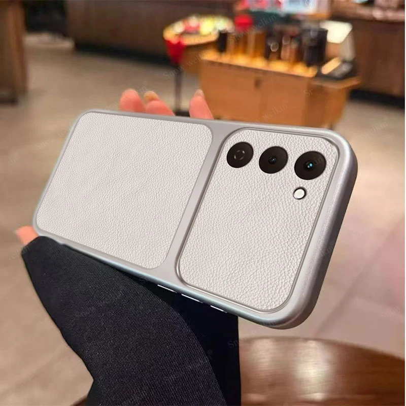 Luxury Plating PU Leather Shockproof Silicone TPU Phone Case