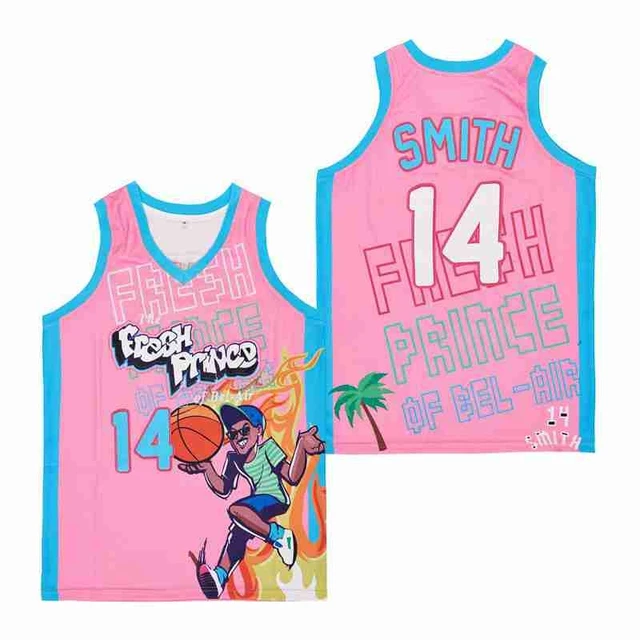 Movie Baseball Youth #14 The Fresh Prince of Bel Air Academy Basketball Jersey for Kids