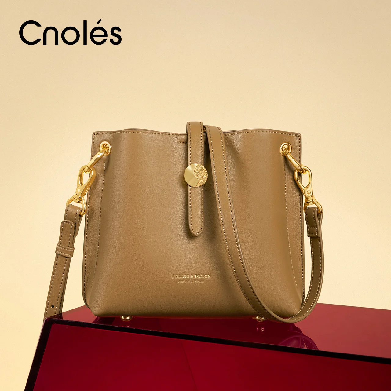 

Cnoles Women Bucket Bag Tote Shoulder Bags 2022 Brand Luxury Ladies Crossbody Large Capacity Top Handle Bags Handbag
