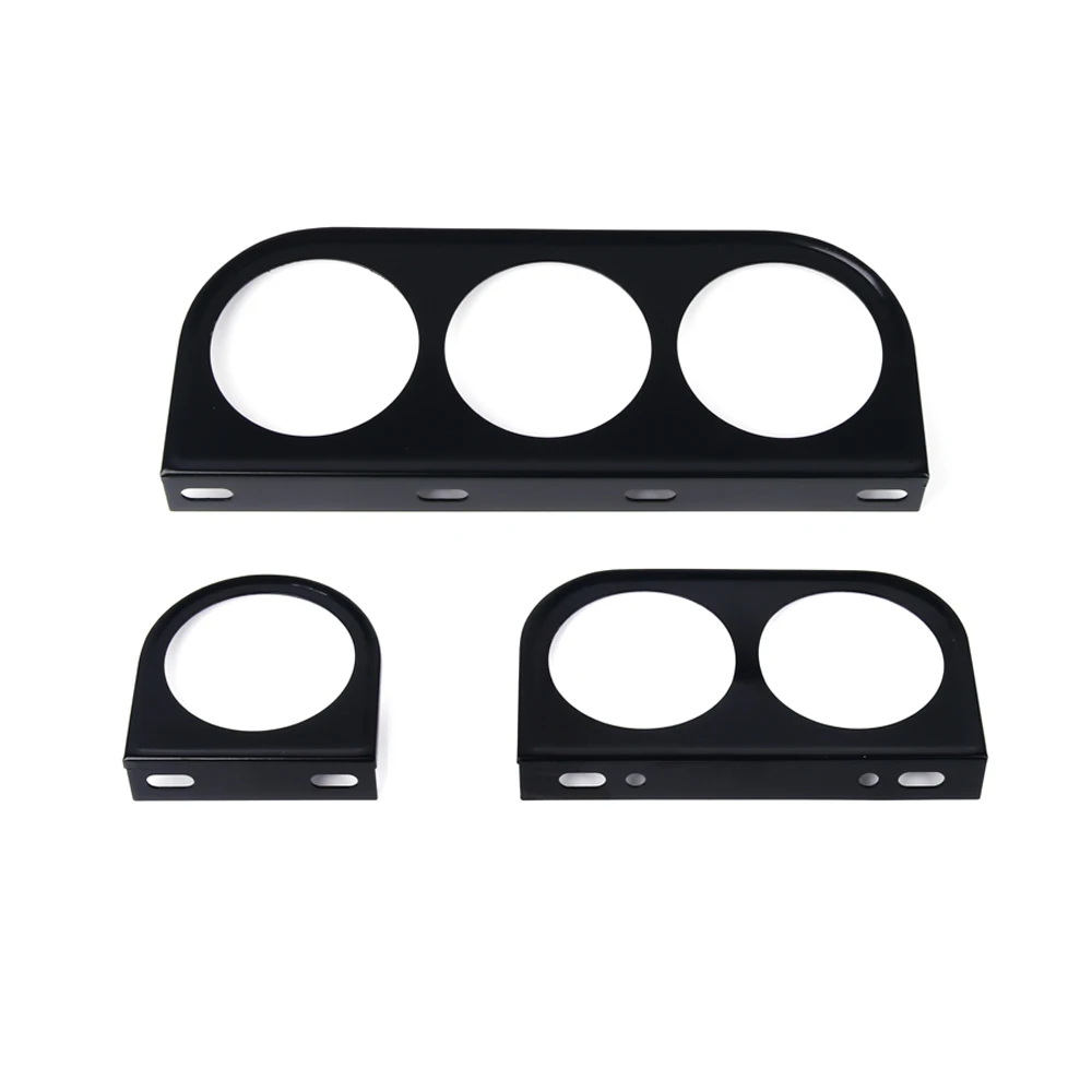 52MM Universal One/Two/Three Auto Modified Meter Cup Black Car Gauge Holder for 2-Inch Triple /Double/ Single Hole Meter Chrome