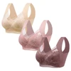 Women Traceless Backless Lace Bras with No Underwire Built in Soft Cups One Piece Moulded Underwears Style for Comfortable Fit 1
