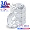 5-1pcs 30W Fast Charging Cable For iPhone 13 12 11 14 Pro Max Mini USB C Cable For X XR XS MAX 7 8 14 Plus 6 Accessories