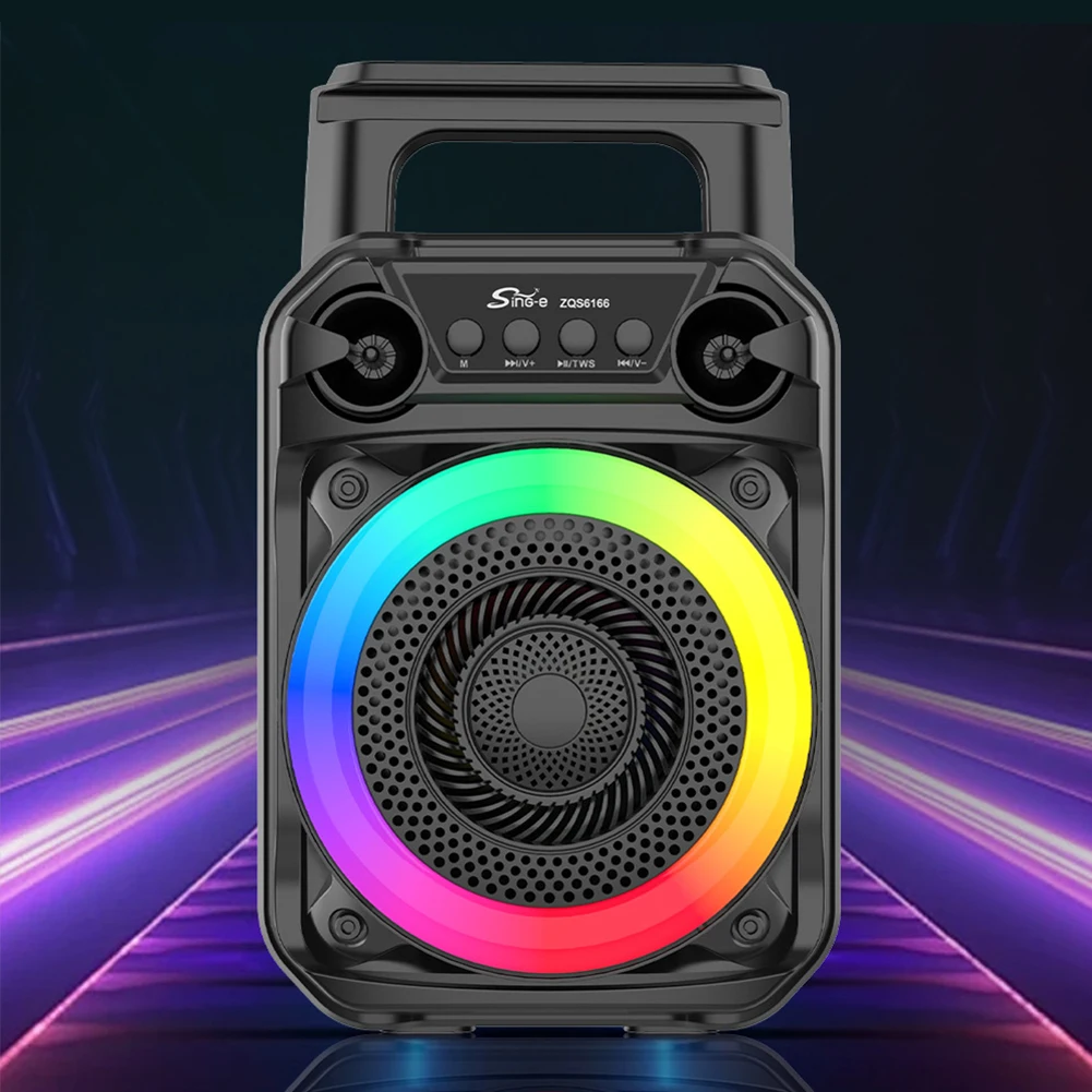 BT Speaker Stereo Sound Wireless Speaker Rich Bass Outdoor Speaker with Microphone Suitable for Home Theater Outdoor Dance Party