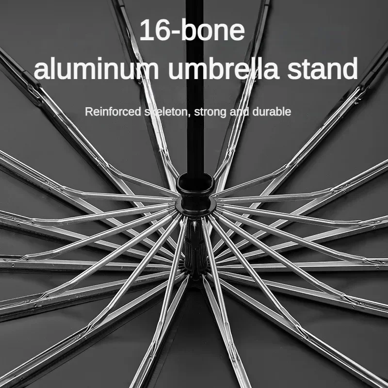 Super Large 140CM Automatic Folding Umbrella for Man and Women, Windproof Strong Reinforce Sun and Rain Big Umbrellas Parasol 3