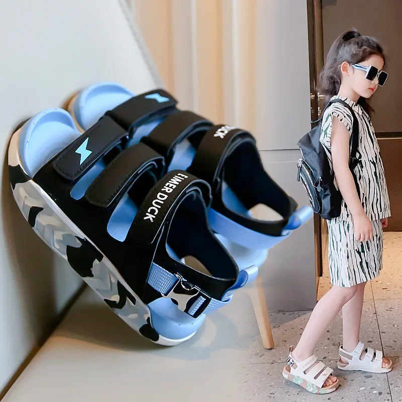 Summer Girls Sports Sandals Boys Beach Shoes Soft Bottom Children Casual Shoes