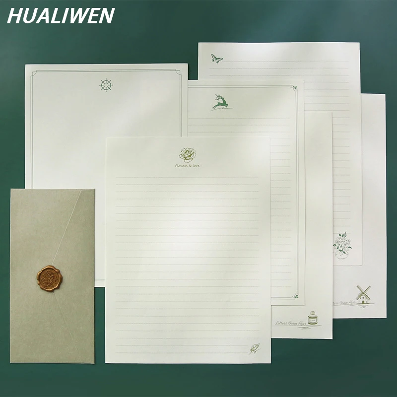 

10 Pages Vintage Creative Design Romantic Love Letter Writing Paper Student Stationery Paper Pad Notepaper Love Letter Papers