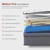 King Size Mattress, 14 Inch King Hybrid Mattress in A Box with Gel Memory Foam and Pocket Springs,Medium Firm Feel 3