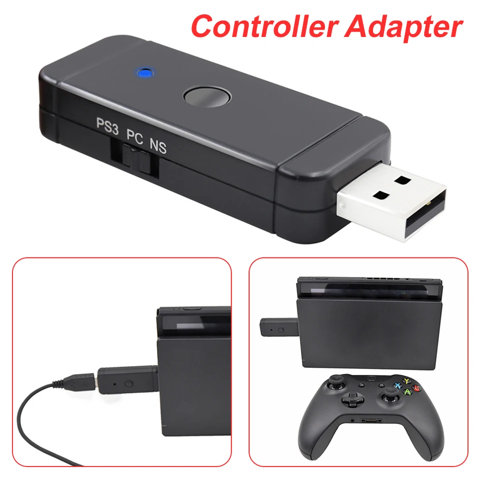 Controller cablato Wireless convertitore Gamepad adattatore USB per  Nintendo Switch NS per PS3 PS4 Xbox 360/ Xbox Slim Controller cablato -  AliExpress
