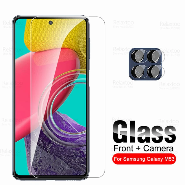 Protecteur d'écran pour Samsung Galaxy M53 2To1, Film en verre