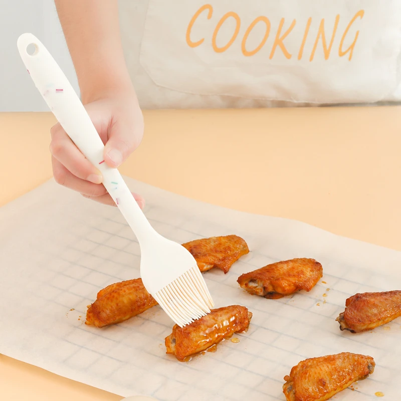 Creative Color Dot Silicone Kitchenware Long Handle Soup Spoon Colander Frying Spatula Egg Beater Household Baking Cooking Tools kitchen utensils