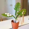 Mirror Plants Bathroom Organizer Mirror Jewelry Bracelet Holder Watch Wallet Storage Toothbrush Toothpaste Organizer ﻿ 1