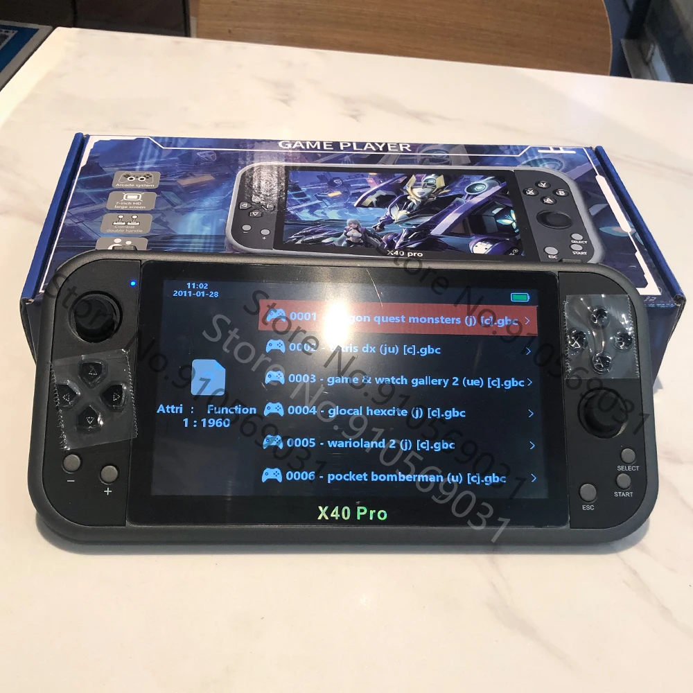 X40Pro 7 inch 16G classic retro dual handheld dual rocker video game console inch HD large screen handheld TV game console