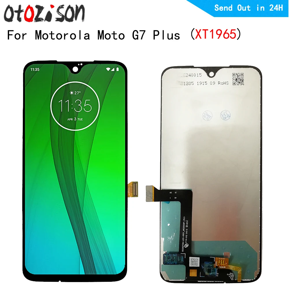 

Дисплей IPS G7plus 6,2 дюйма для Motorola Moto G7 Plus XT1965, ЖК-экран, сенсорная панель, дигитайзер с рамкой в сборе