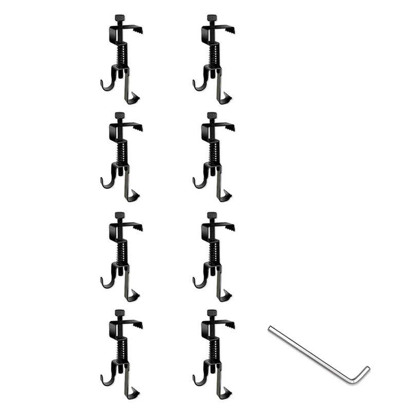 

Зажимы с крючками для кирпичей (8 шт. в упаковке), сверхмощные уличные настенные зажимы для подвешивания фотографий, рамок, рубашек, венков, прочные