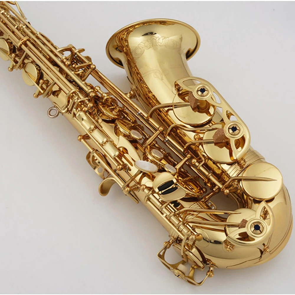 Saxophone alto professionnel en laiton 991 or 51, instrument de musique