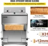 Commercial Toast Bread Slicer, 12mm Thickness Electric Bread Cutting Machine, 31PCS Commercial Bakery Bread Slicer, 110V T 4