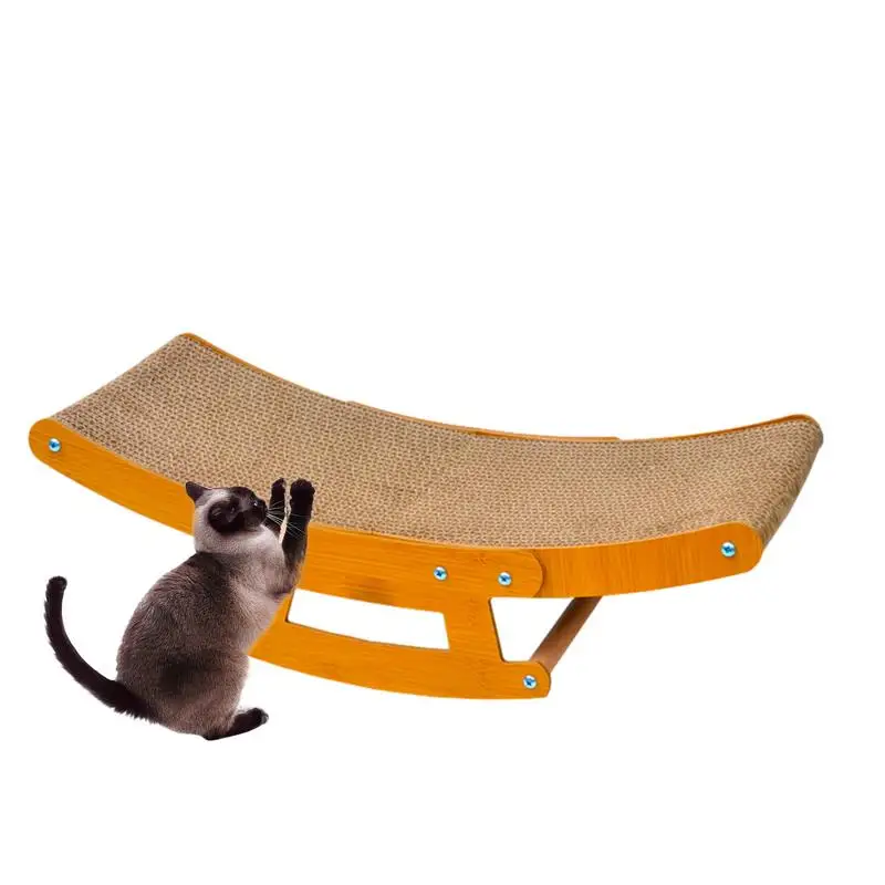 

Cat Scratcher Cat Scratch Pad Lounger Sofa Curved Cat Scratching Pad For Furniture Protector Indoor Cats Kitten Exercise