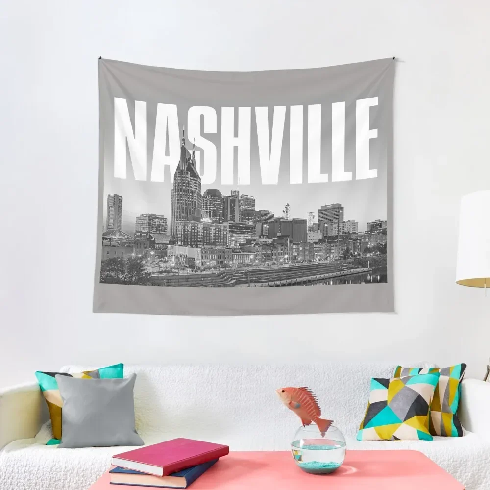 

Nashville Cityscape Tapestry Decoration Aesthetic Aesthetic Room Decorations Carpet Wall Tapestry