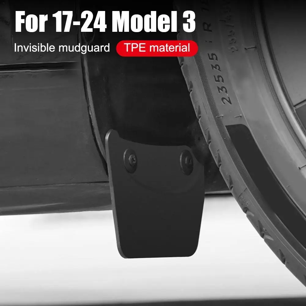 

Брызговики передних и задних колес автомобиля для Tesla Model 3 Highland 2024, прочные аксессуары для модификации автомобиля против грязи