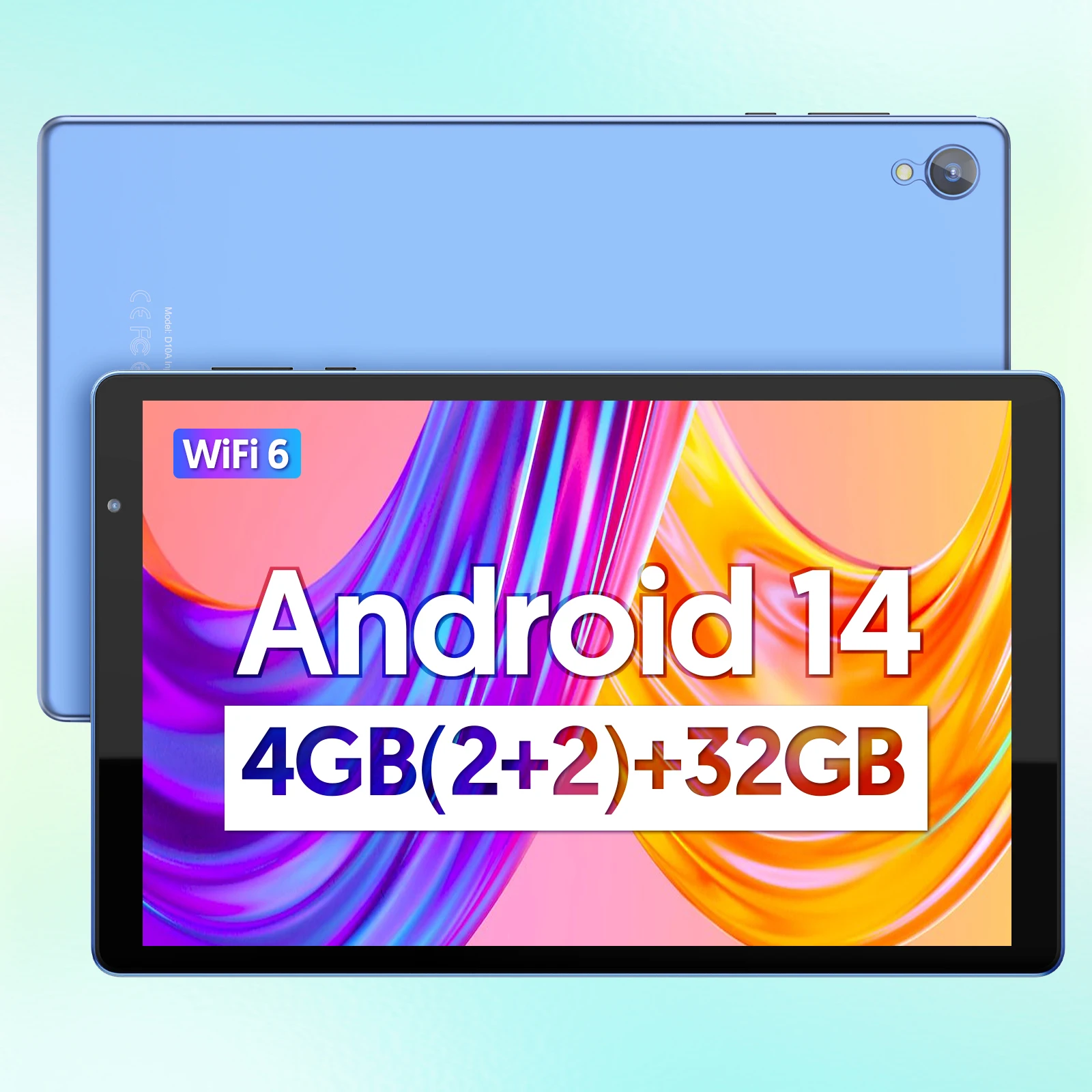 Tablet BAKEN de 10 polegadas, processador Quad-core, 4 (2+2) GB ROM ...