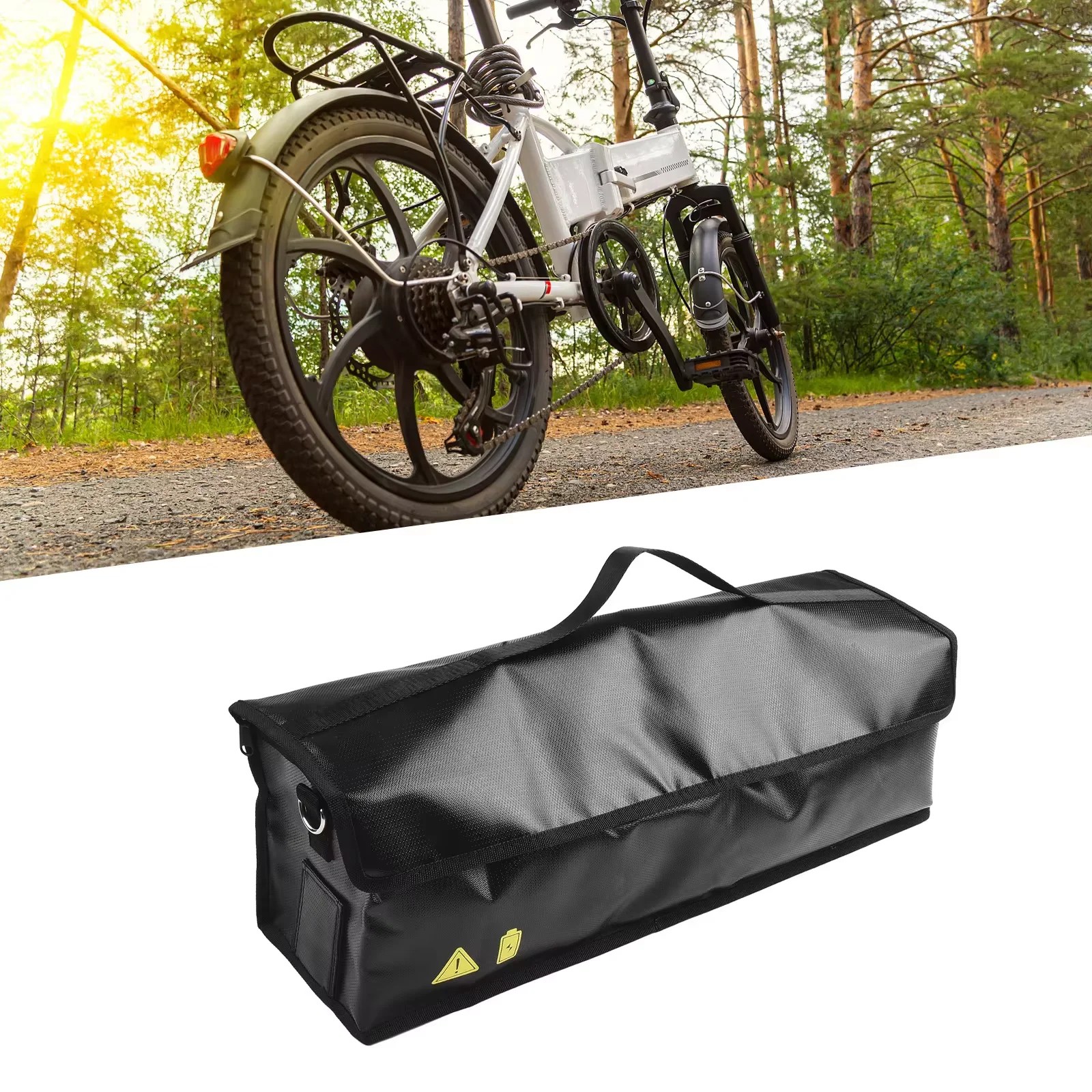 Ebike Battery Bag Fireproof Battery Bag Large Capacity Lithium Battery Storage Pouch Battery Transport Bag for Storage Transport
