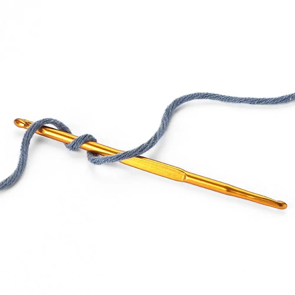 Aluminum Gold Double End Crochet Hooks for Hand Weaving and Knitting
