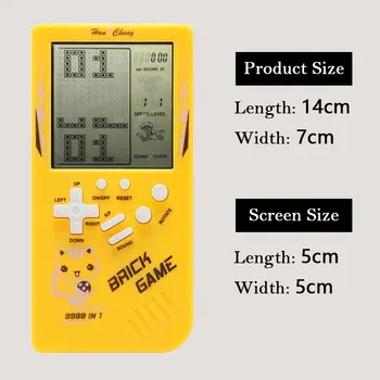 Console di Gioco Portatile Retro Brick Game, Design Classico e Nostalgico, Display LCD Chiaro, Pulsanti Ergonomici, 4 Opzioni di Colore