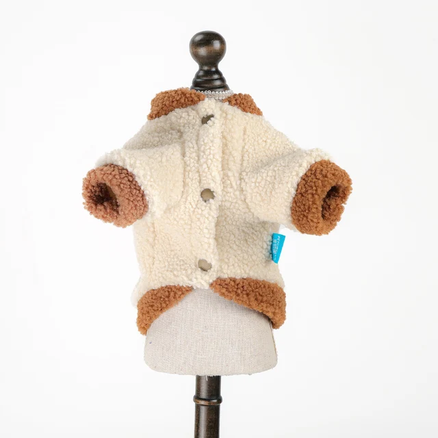 1Pc Pet Clothes Plush Zoo Sweater Bear Autumn and Winter Thickened Coat Cat Dog Warm Clothing 2