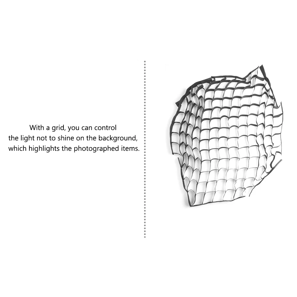 60 X 60cm 전문 사진 촬영용 사각형 허니컴 그리드 (우산형 소프트박스용)