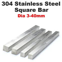 Premium Stainless Steel Square Rod - Multiple Diameter & Length Options Available - 3x3mm (Length 500mm)