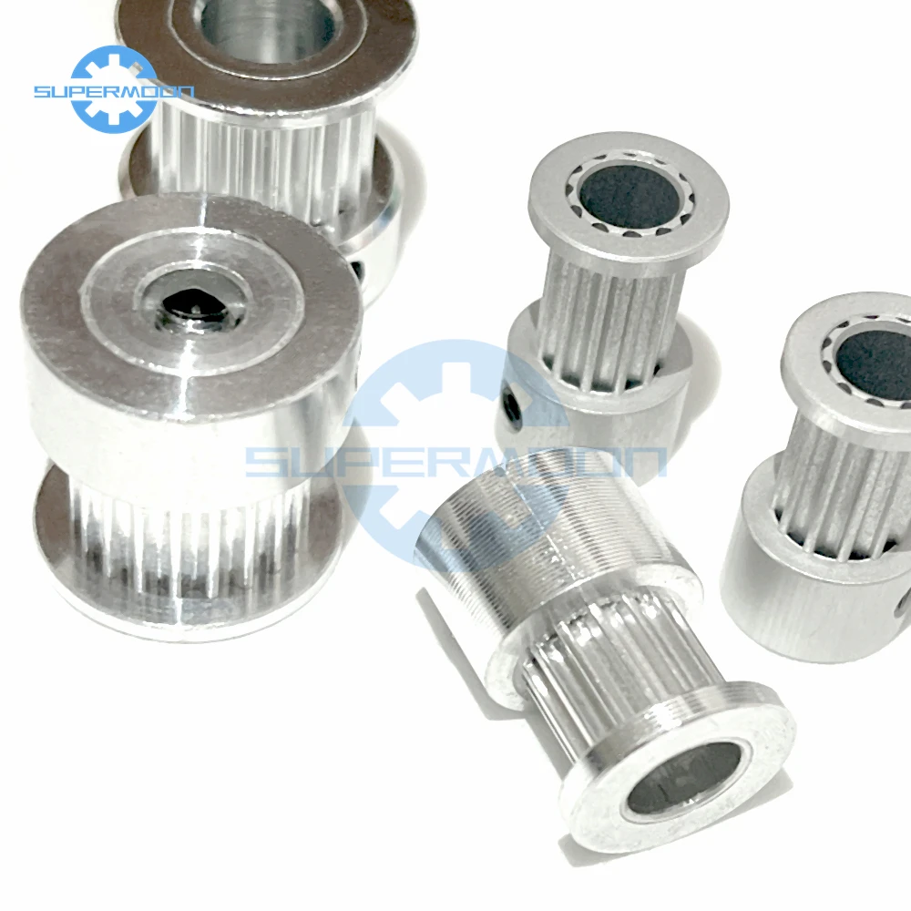 Timing Belt Pulley 2GT Pulley 14T 15T 16T 17T 18T 20Teeth GT2 Timing Belt Pulley Bore 3/3.17/4/5/6/6.35/8mm Belt Width 6/10/15mm Synchronous