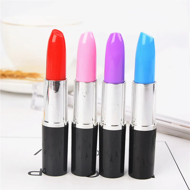 

50 pcs/Lot, Free Shipping, Wholesale, Promotion Novelty Pen, Lipstick Style Ballpoint Lovely Gift. Single OPP bag. 4 Colour