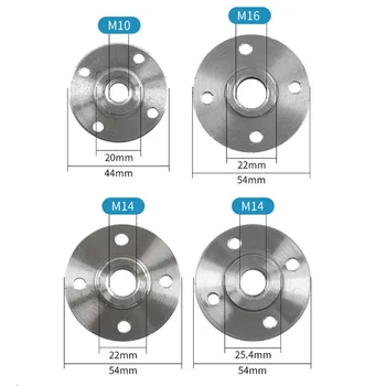 Carbon Steel Flange M10 For M14 For M16 For Connecting Saw-Blade Cutting Disc With Angle Grinder M10-20mm /M14-22mm /M14-25.4mm