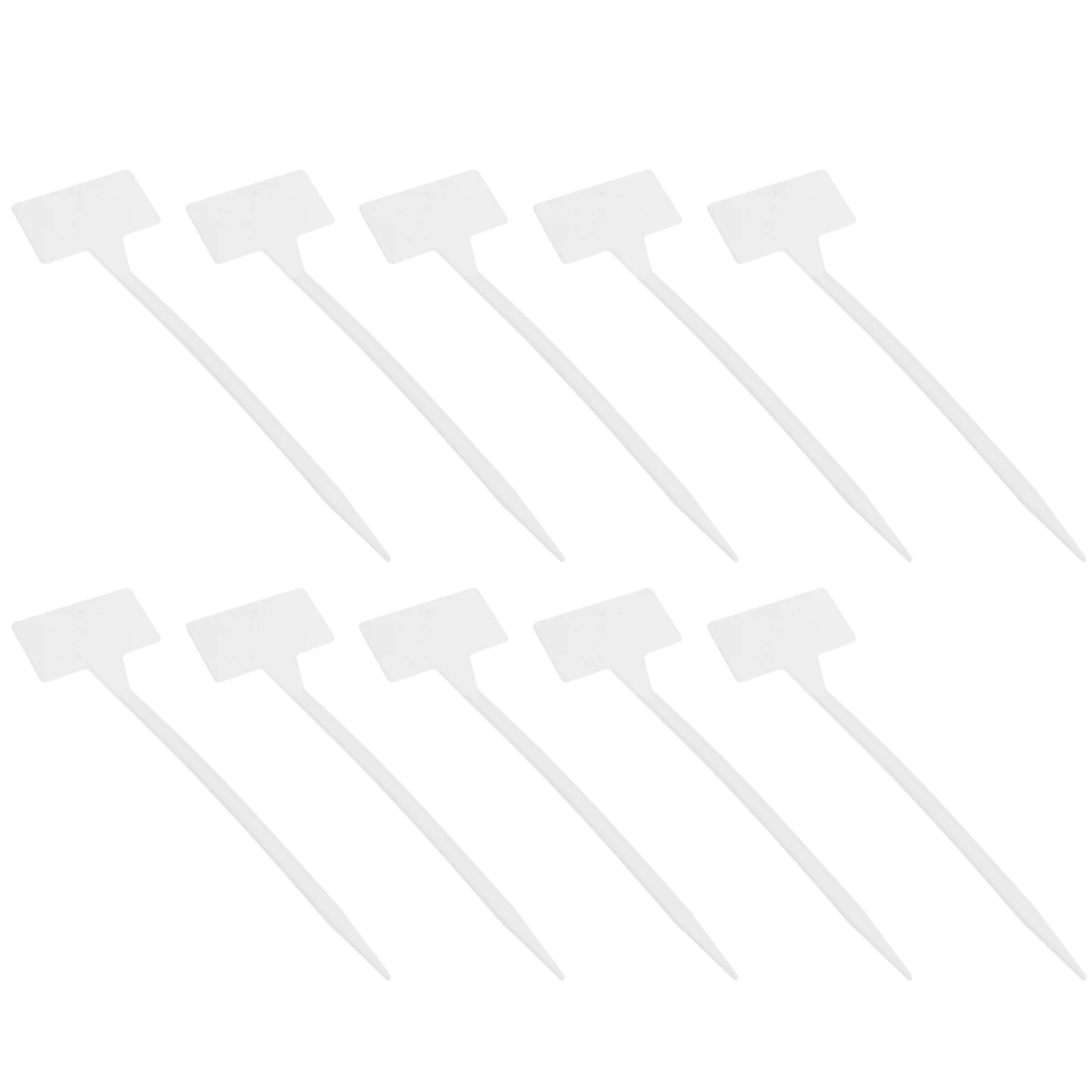 

10 Pcs White Plant Pot Outdoor Plants Flower Pots for outside Garden Label Decorate
