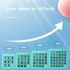 Magnetic 6x6 Number Sliding Puzzle Klotski Game Huarong Road Board Math Game Early Educational IQ Training Toy Gift 3x3 3