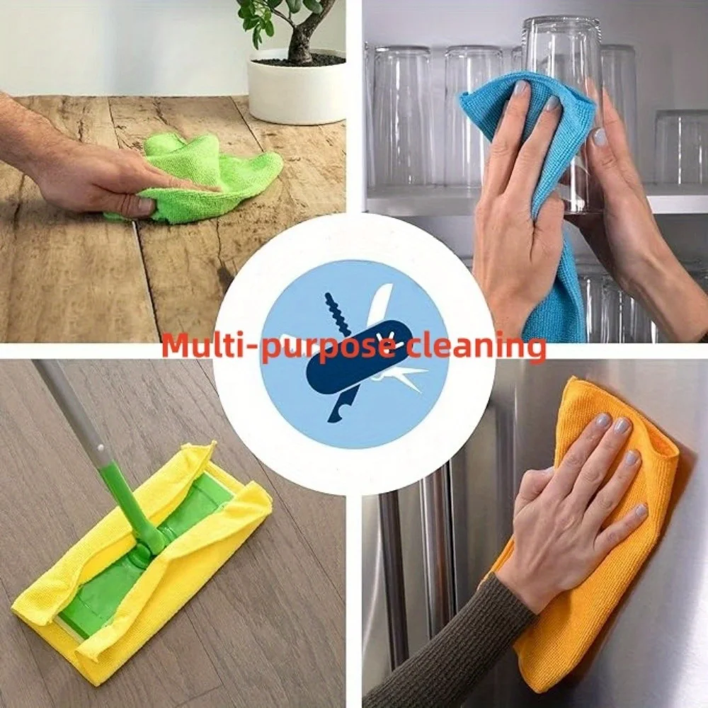 Microfiber Cleaning Cloth Set - Ultra Durable & Absorbent