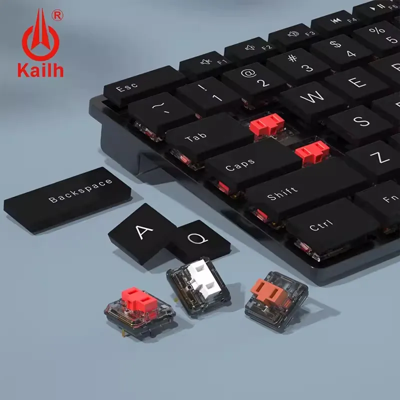Kailh-interruptor Rgb Ultrafino para Teclado Mecânico do Jogo Perfil Baixo Metade Alta Backlit Marrom Branco Azul Vermelho - Imagem 3