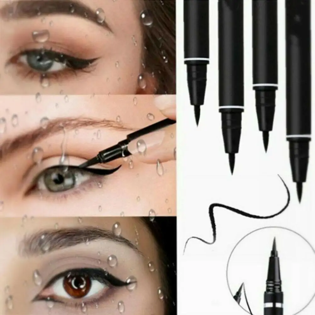 

New Black Liquid Eyeliner Pen Quick Dry Waterproof Makeup Women Matte Eye Liner Pencil Smooth Lasting Eyes Cosmetics Beauty Tool